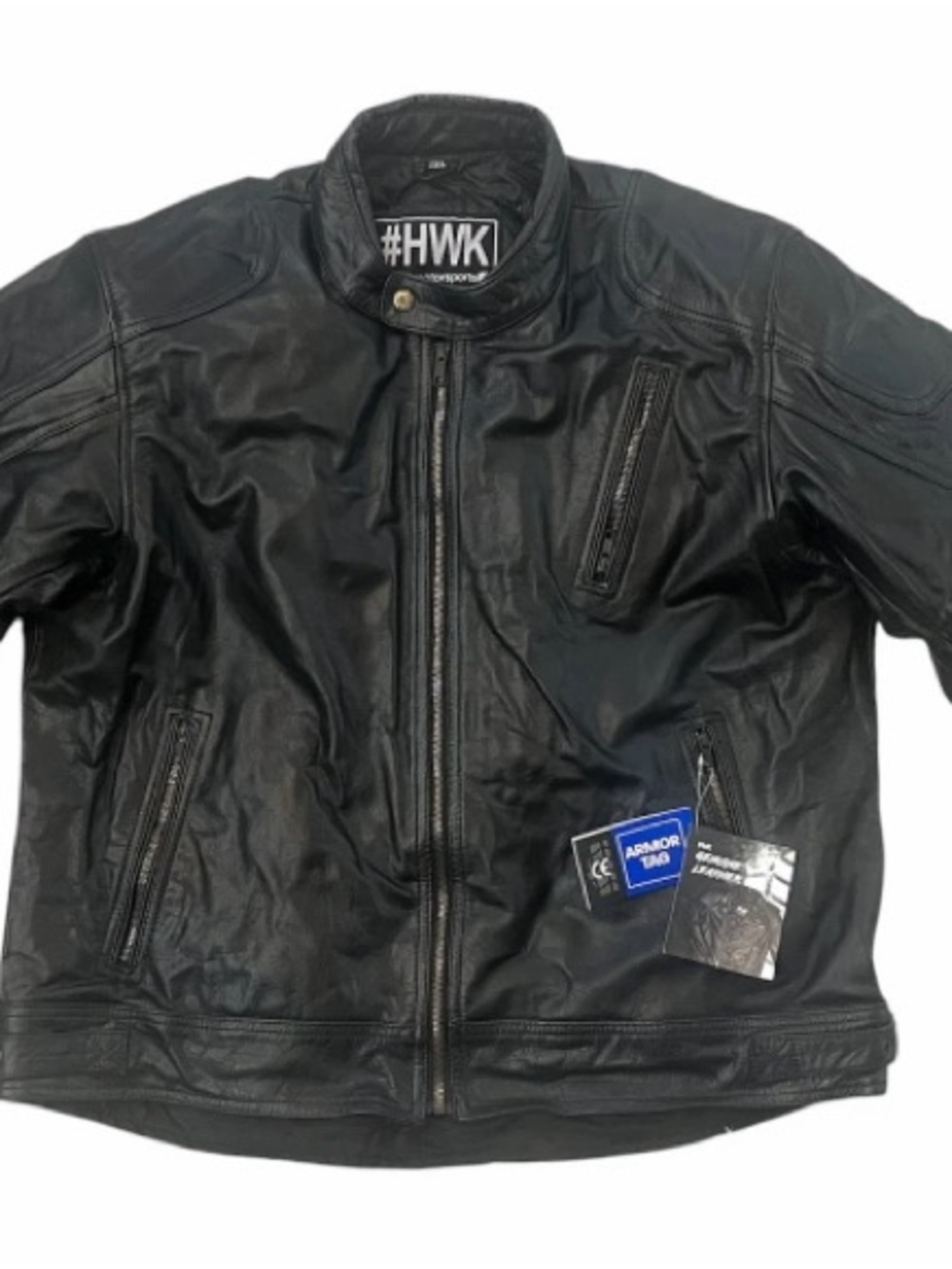 NEW HWK Leather Motorcycle Jacket. In Original Packaging. 3xl and 4xl - Picture 2 of 4